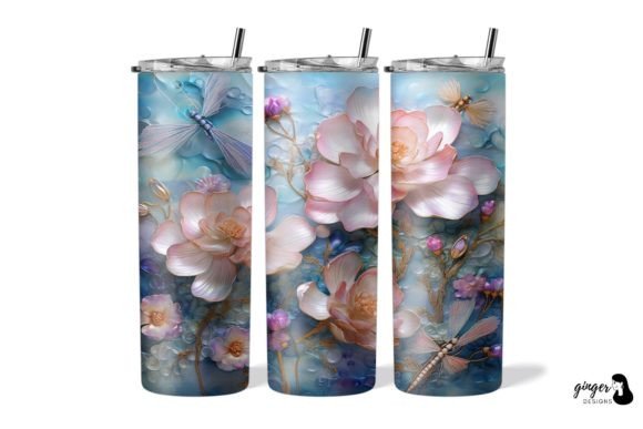 3D Flowers and Dragonflies 20oz Tumbler: A Strategic Tool for Digital Creativity