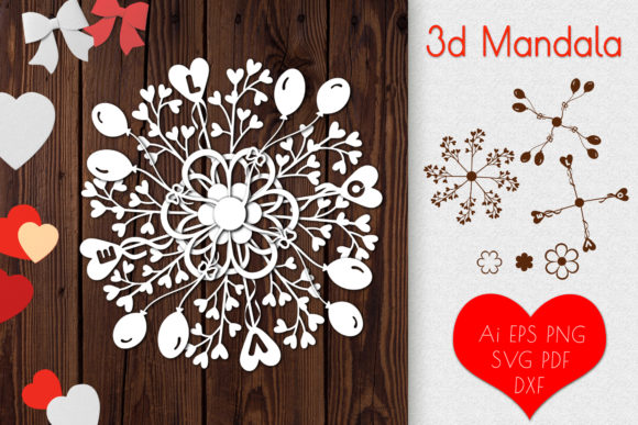 3D Mandala Love, 6 Layers: A Creative and Practical Artistic Solution