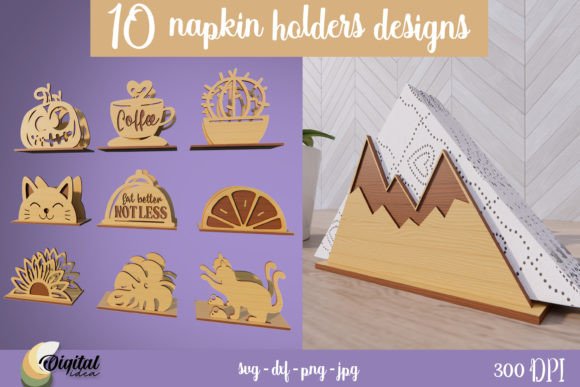 3D Napkin Holders Laser Cut Bundle: A Versatile Digital Resource for Creative Projects