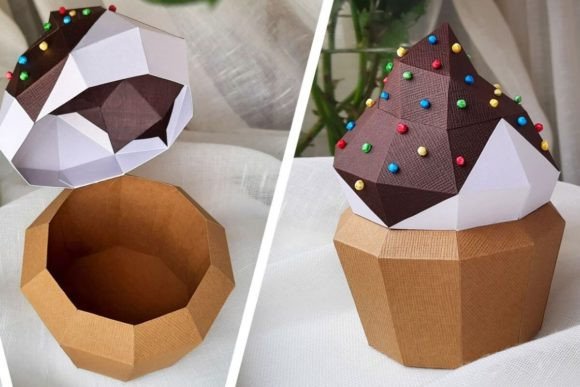 3D Paper Cupcake Gift Boxes: A Sweet Way to Express Your Creativity