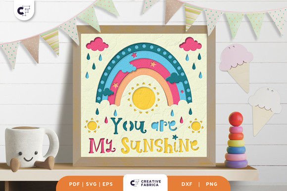Baby Nursery Room 3D Paper Cut SVG Guide