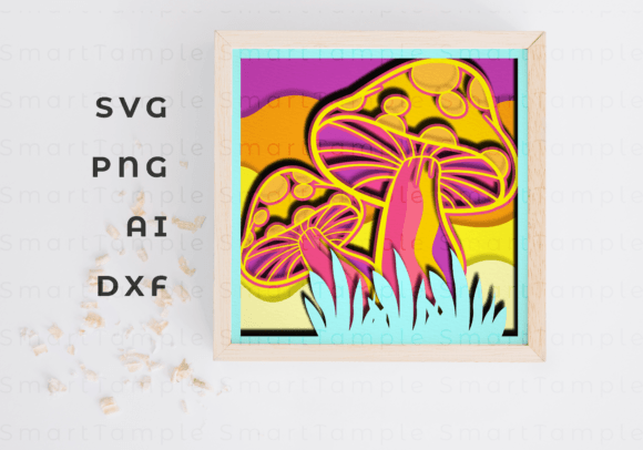 Bringing Depth to Your Projects with Mushroom Layered SVG and 3D Mushroom SVG Designs