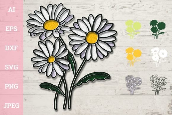Bringing Joy to Life with 3D Layered Daisy Flowers for Your Next Craft Project