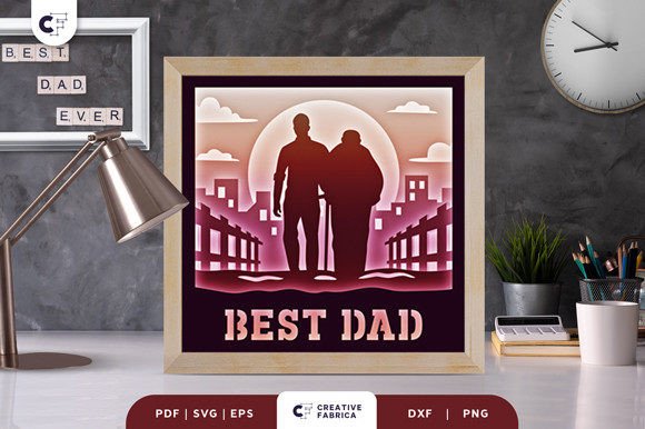 Crafting the Perfect Best Dad 3D Shadow Box