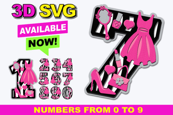 Elevate Your Crafting Projects with Diva Numbers 3D SVG Designs