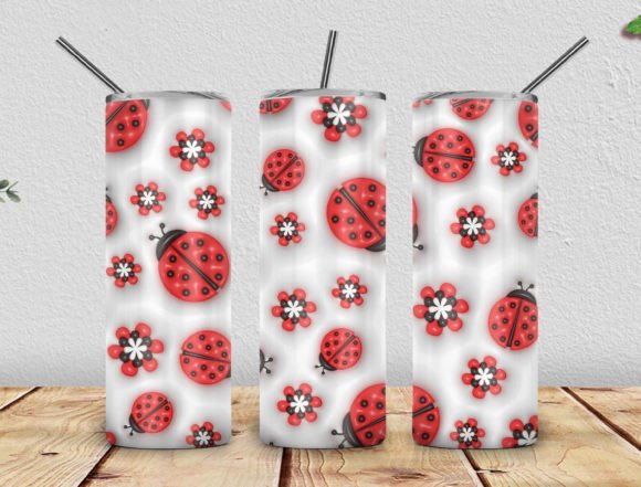 Evaluating the 3D Inflated Ladybug Tumbler 20oz PNG for Professional Sublimation