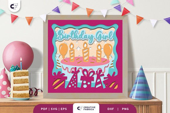 Happy Birthday 3D Layered Paper Cut Guide
