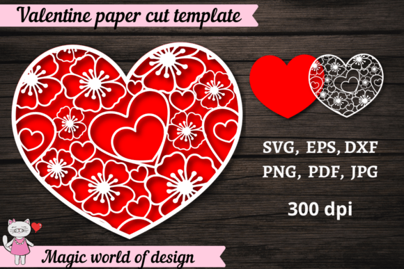 Heart 3D Layered Mandala SVG Cut File