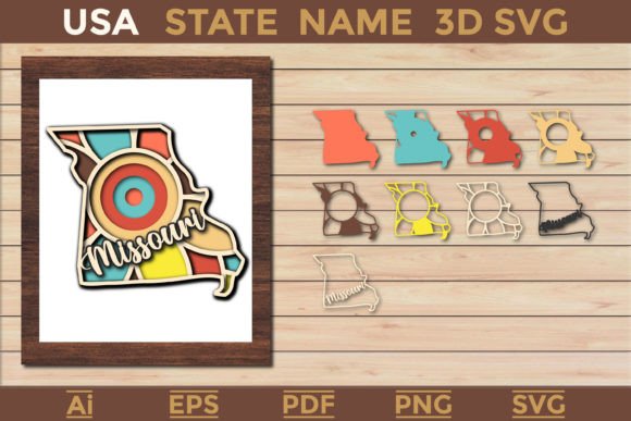Missouri 3D SVG Paper Cut Design Guide
