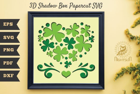 St Patricks Day Shamrock 3D Shadow Box 2: A Creative Craft Project for All